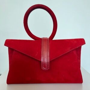 SOLD OUT OFFLINE - Red Suede Bag